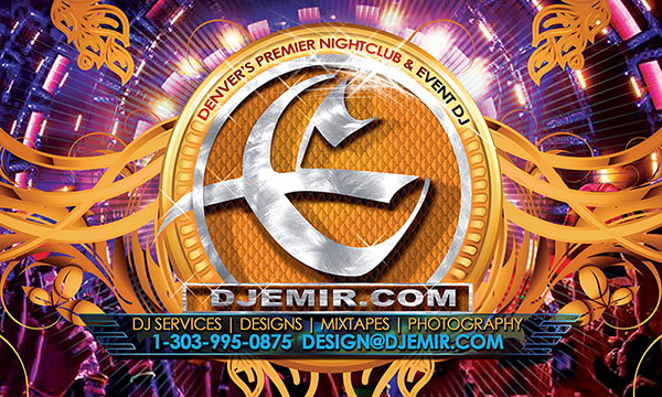 DJ Emir Logo Design And Business Card Design